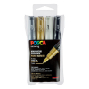 POSCA PC-1MC verfmarkerset (0,7 - 1 mm conisch) 4 stuks