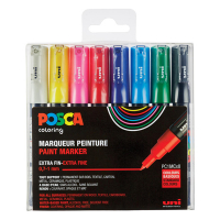 POSCA PC-1MC verfmarkerset (0,7 - 1 mm conisch) 8 stuks PC1MC/8AASS18 424067