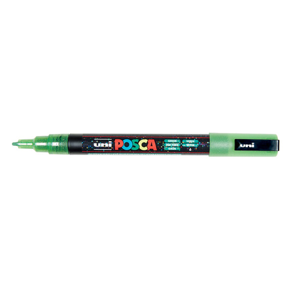POSCA PC-3ML verfmarker glitter donkergroen (0,9 - 1,3 mm rond) PC3MLVF 424119 - 1