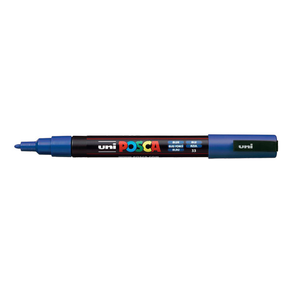 POSCA PC-3M acrylmarker donkerblauw (0,9 - 1,3 mm rond) 424075 - 1