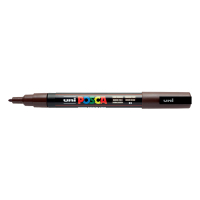 POSCA PC-3M acrylmarker donkerbruin (0,9 - 1,3 mm rond) 424089
