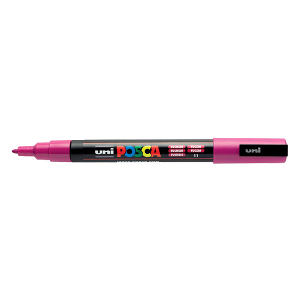 POSCA PC-3M acrylmarker fuchsia (0,9 - 1,3 mm rond) 424097 - 1