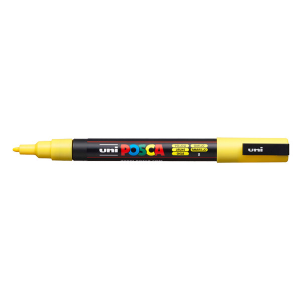 POSCA PC-3M acrylmarker geel (0,9 - 1,3 mm rond) 424083 - 1