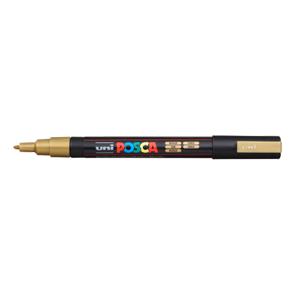 POSCA PC-3M acrylmarker goud (0,9 - 1,3 mm rond) 424093 - 1