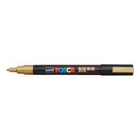 POSCA PC-3M acrylmarker goud (0,9 - 1,3 mm rond) 424093