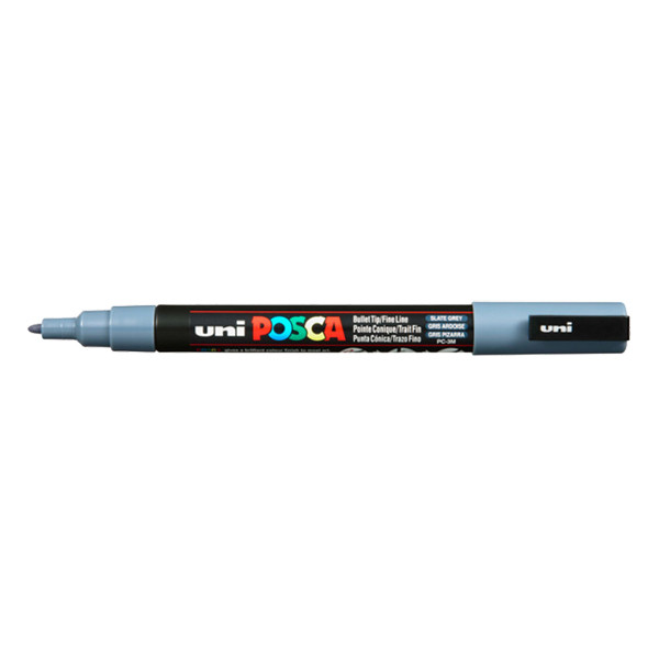 POSCA PC-3M acrylmarker leisteengrijs (0,9 - 1,3 mm rond) 424081 - 1