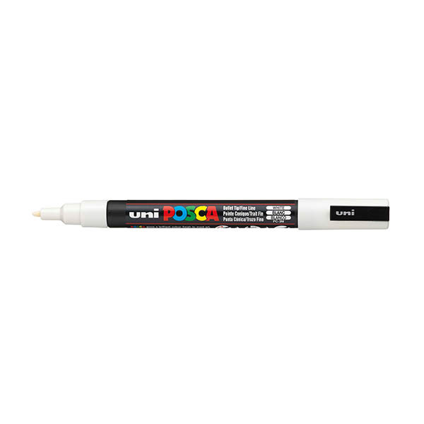 POSCA PC-3M acrylmarker wit (0,9 - 1,3 mm rond) 424076 - 1
