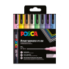 POSCA PC-3M acrylmarkerset pastel (0,9 - 1,3 mm rond) 8 stuks