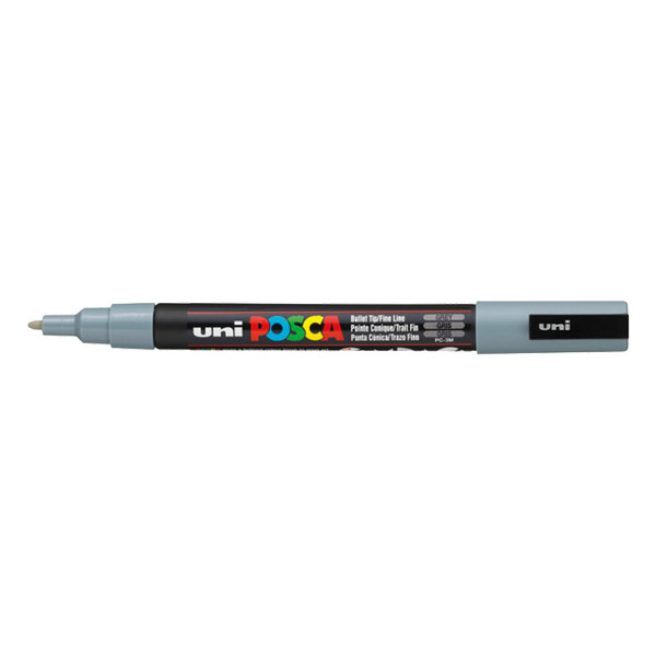 POSCA PC-3M verfmarker grijs (0,9 - 1,3 mm rond) PC3MG 424080 - 1