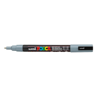 POSCA PC-3M verfmarker grijs (0,9 - 1,3 mm rond) PC3MG 424080