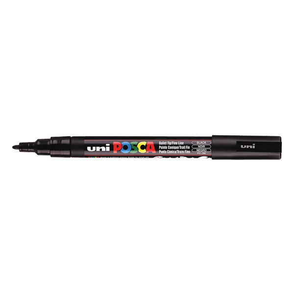 POSCA PC-3M verfmarker zwart (0,9 - 1,3 mm rond) PC3MN 424090 - 1