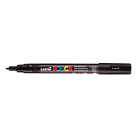 POSCA PC-3M verfmarker zwart (0,9 - 1,3 mm rond) PC3MN 424090