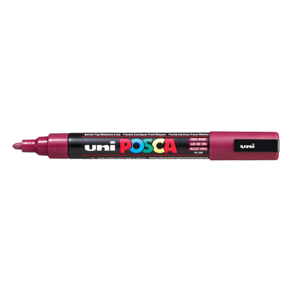 POSCA PC-5M acrylmarker wijnrood (1,8 - 2,5 mm rond) 424143 - 1