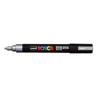 POSCA PC-5M acrylmarker zilver (1,8 - 2,5 mm rond) 424125