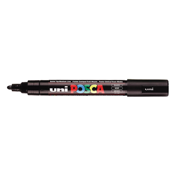 POSCA PC-5M acrylmarker zwart (1,8 - 2,5 mm rond) 424145 - 1