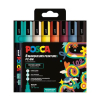 POSCA PC-5M acrylmarkerset Retro kleuren (1,8 - 2,5 mm rond) 8 stuks