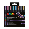 POSCA PC-5M acrylmarkerset metallic (1,8 - 2,5 mm rond) 8 stuks