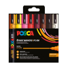 POSCA PC-5M acrylmarkerset warm (1,8 - 2,5 mm rond) 8 stuks