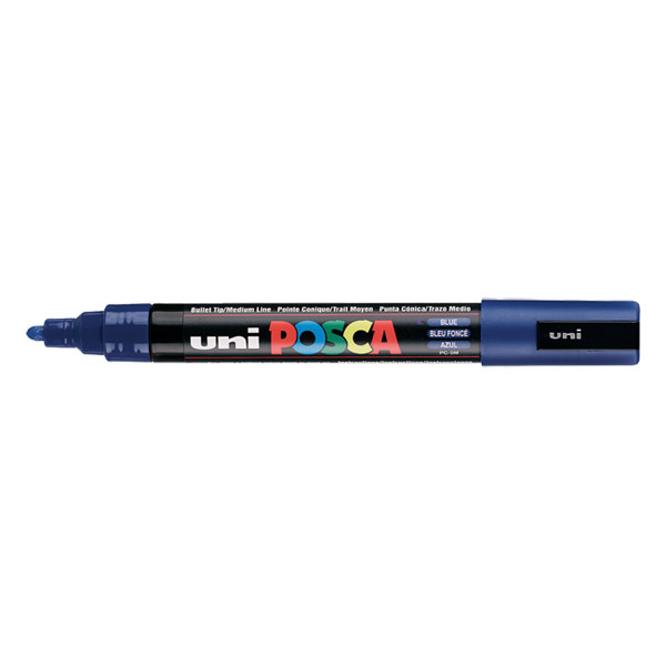 POSCA PC-5M verfmarker donkerblauw (1,8 - 2,5 mm rond) PC5MBF 424129 - 1