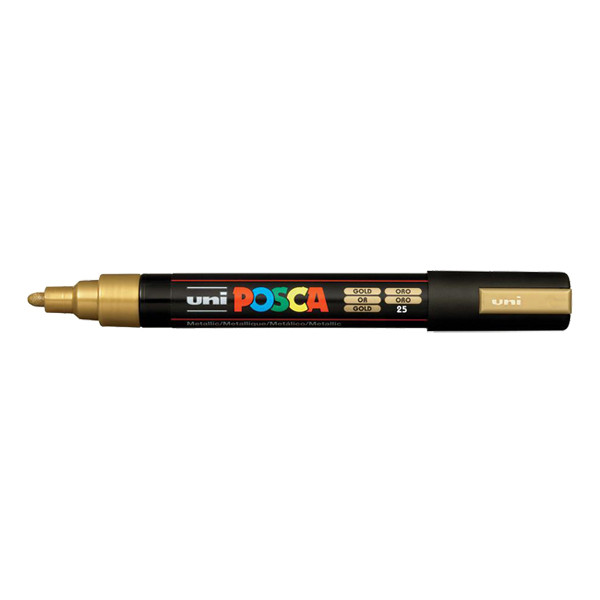 POSCA PC-5M verfmarker goud (1,8 - 2,5 mm rond) PC5MOR 424149 - 1