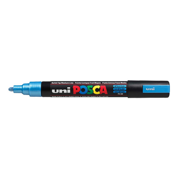 POSCA PC-5M verfmarker metallic blauw (1,8 - 2,5 mm rond) PC5MBM 424131 - 1