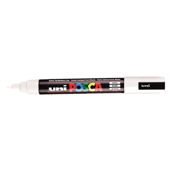 POSCA PC-5M verfmarker wit (1,8 - 2,5 mm rond) PC5MBL 424130 - 1