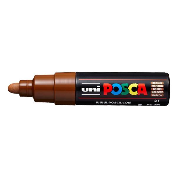 POSCA PC-7M acrylmarker bruin (4,5 - 5,5 mm rond) 424180 - 1