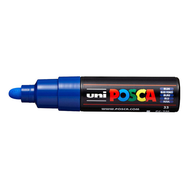 POSCA PC-7M verfmarker donkerblauw (4,5 - 5,5 mm rond) PC7MBF 424176 - 1