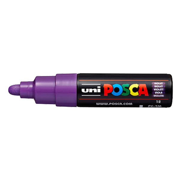 POSCA PC-7M verfmarker paars (4,5 - 5,5 mm rond) PC7MVT 424189 - 1