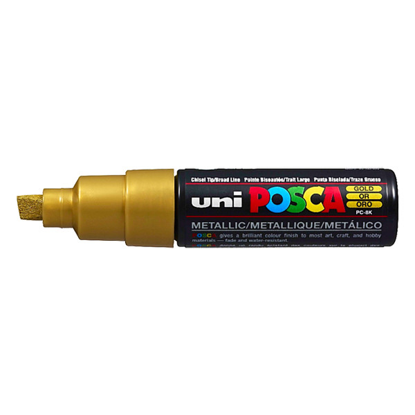 POSCA PC-8K acrylmarker goud (8 mm beitel) 424214 - 1