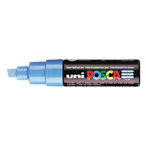 POSCA PC-8K acrylmarker lichtblauw (8 mm beitel) 424195 - 1