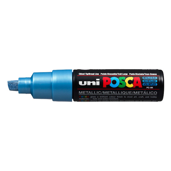 POSCA PC-8K acrylmarker metallic blauw (8 mm beitel) 424199 - 1