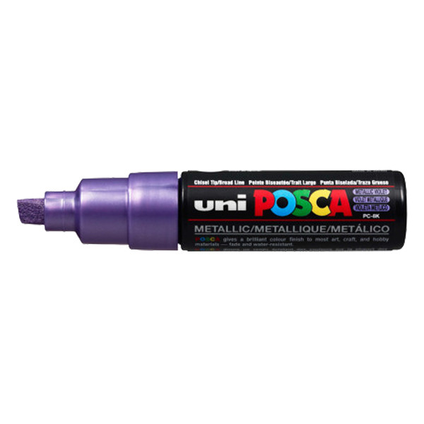 POSCA PC-8K acrylmarker metallic paars (8 mm beitel) 424228 - 1
