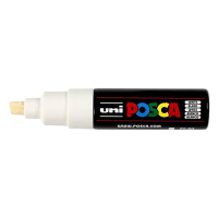 POSCA PC-8K acrylmarker wit (8 mm beitel) 424198