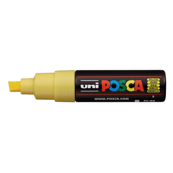 POSCA PC-8K verfmarker geel (8 mm beitel) PC8KJ 424204 - 1