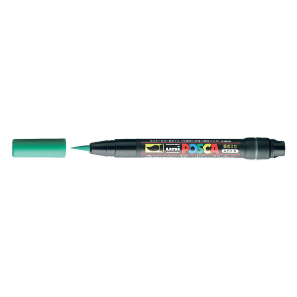 POSCA brush PCF-350 verfmarker groen (1 mm penseel) PCF350V 424008 - 1