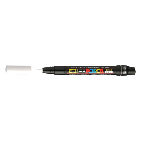 POSCA brush PCF-350 verfmarker wit (1 mm penseel) PCF350BL 424002 - 1