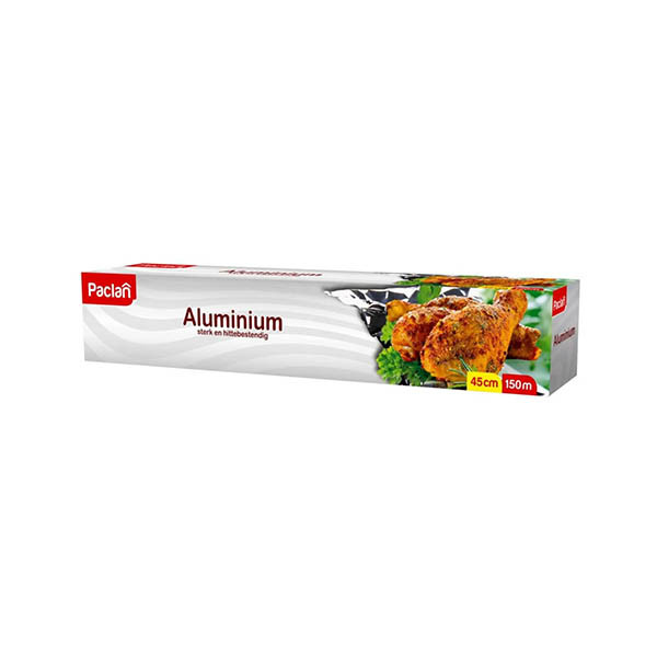 Paclan aluminiumfolie rol 45 cm x 150 m 298138 - 1