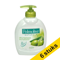 Aanbieding: 6x Palmolive handzeep olijf (300 ml)