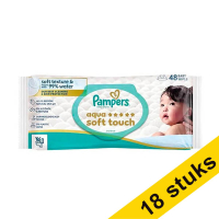 Aanbieding: 18x Pampers billendoekjes Aqua Soft Touch (48 stuks) SPA04511