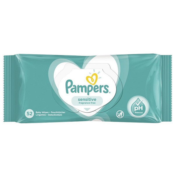 Pampers billendoekjes Sensitive (52 stuks)  SPA00186 - 1