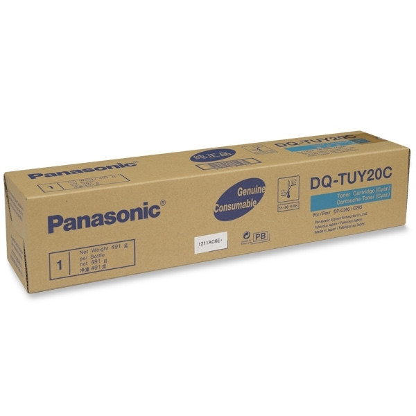 Panasonic DQ-TUY20C toner cyaan (origineel) DQTUY20C 075232 - 1