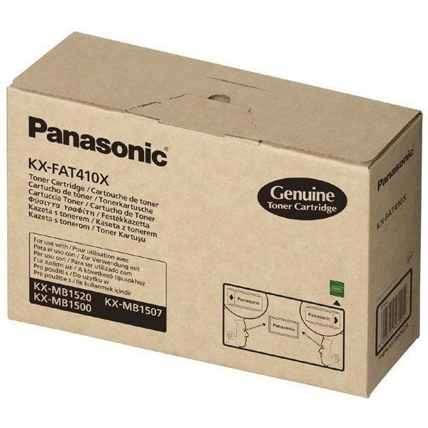 Panasonic KX-FAT410X toner zwart hoge capaciteit (origineel) KX-FAT410X 075274 - 1
