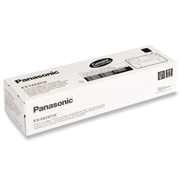Panasonic KX-FAT411X toner zwart (origineel) KX-FAT411X 075254 - 1
