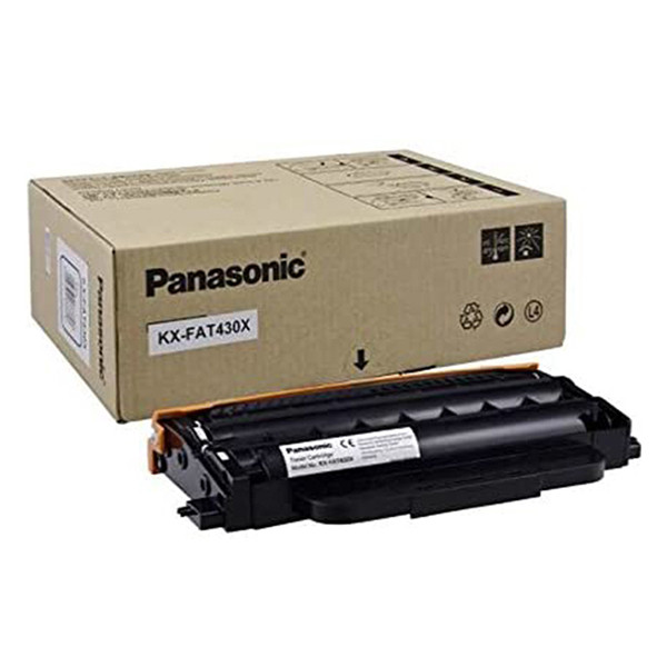 Panasonic KX-FAT430X toner zwart hoge capaciteit (origineel) KX-FAT430X 075418 - 1