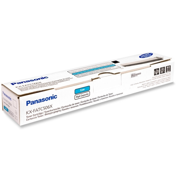 Panasonic KX-FATC506X toner cyaan hoge capaciteit (origineel) KXFATC506X 075216 - 1