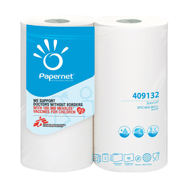 Papernet keukenrol 2-laags 2 x 48 vel P409132 423199 - 1