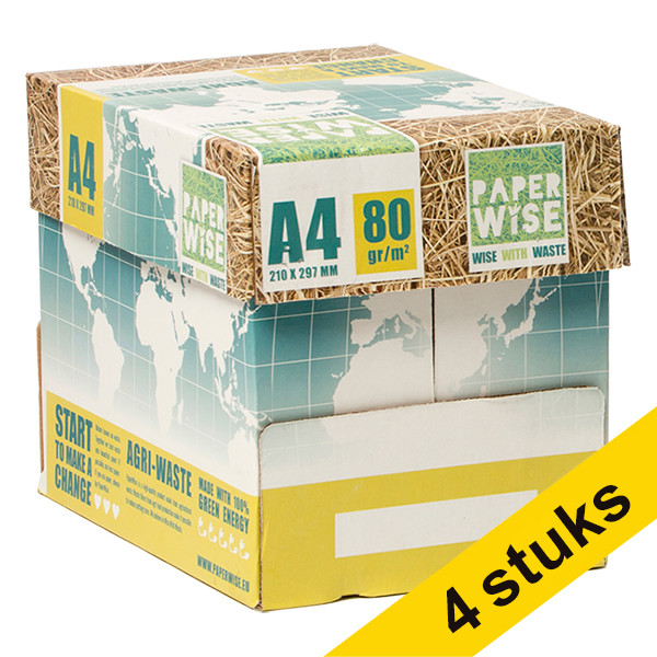 Paperwise Aanbieding: 4x PaperWise 1 doos van 2.500 vel A4 - 80 grams 399560 - 1