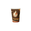 Papstar kartonnen To Go drinkbeker bruin 300 ml (50 stuks) 298137 - 1