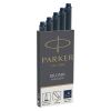 Parker 1950385 quink inktpatroon blauw/zwart (5 stuks)